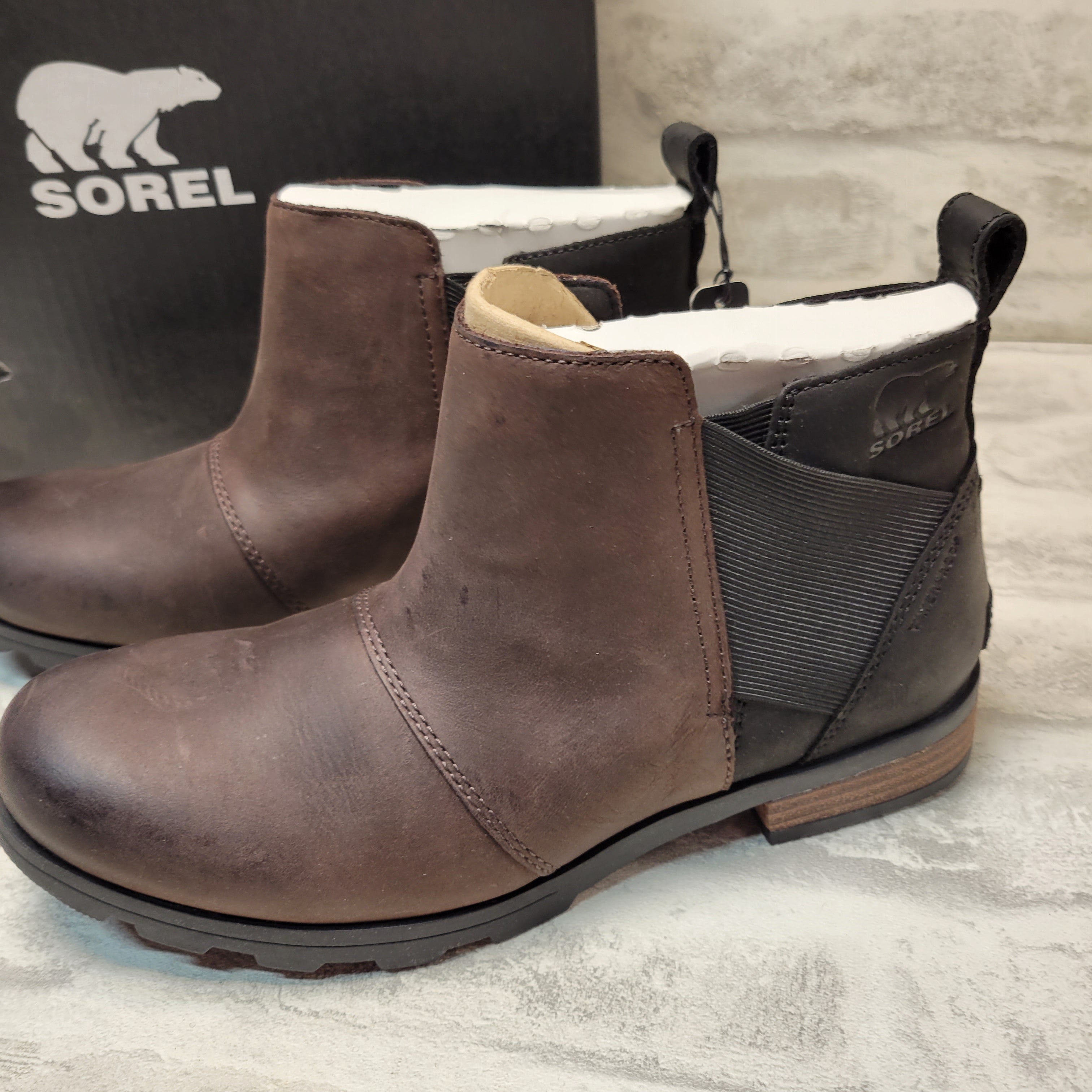 Sorel Women's Chelsea Boots (8.5, Blackened Brown) *READ* (7877164728558)